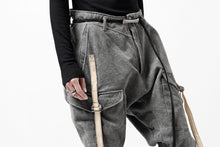 画像をギャラリービューアに読み込む, incarnation DROPCROTCH ARMY PANTS MP-1S / CANVAS + HORSE LEATHER (GREY)