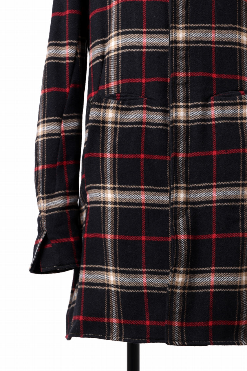 incarnation BALMACAAN COAT with DOUBLE POCKET DETAIL (PLAID)