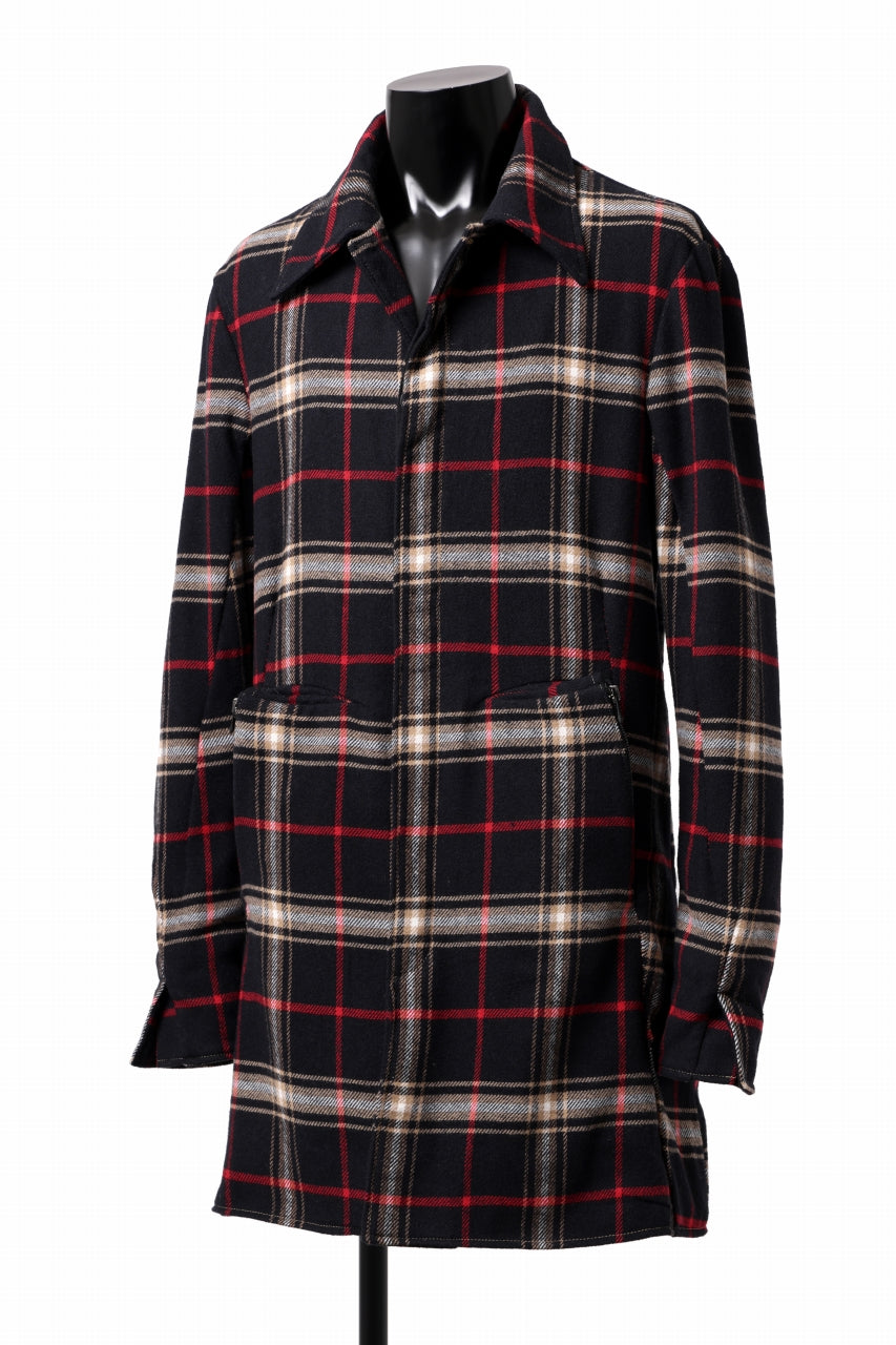 incarnation BALMACAAN COAT with DOUBLE POCKET DETAIL (PLAID)
