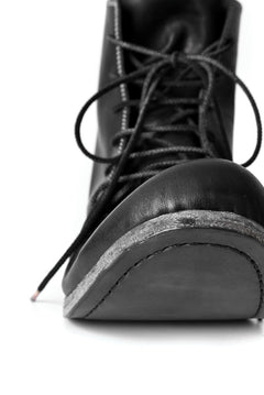 画像をギャラリービューアに読み込む, N/07 Laced Mid Boots / Cavallo di Giappone(hand-oiled) (BLACK)