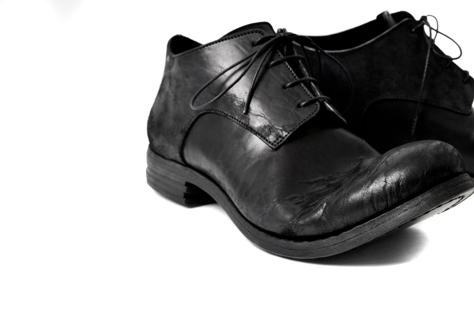 画像をギャラリービューアに読み込む, prtl x 4R4s exclusive derby shoes / Cordovan Full grain &quot;No3-5&quot; (BLACK)