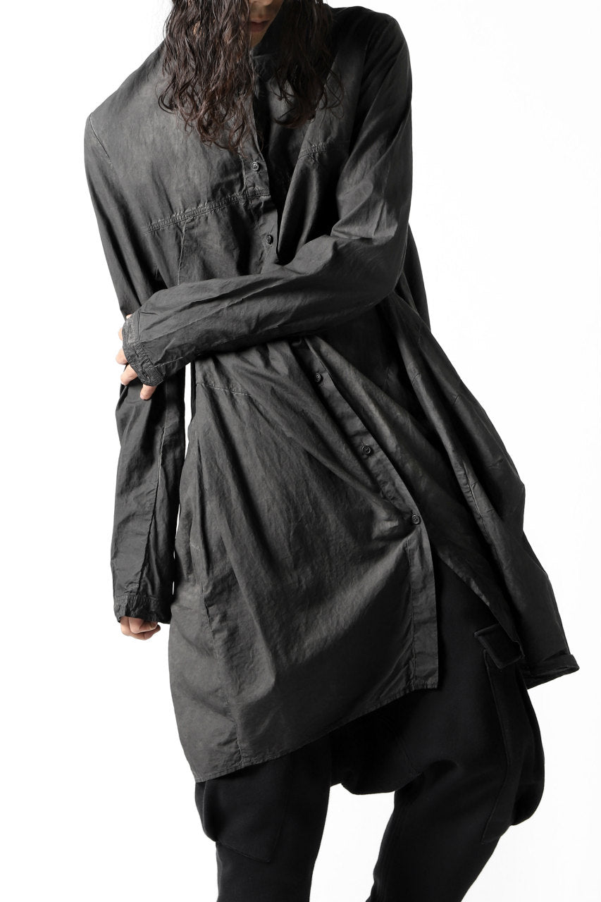 RUNDHOLZ DIP A LINE LONG SHIRT (CARBON DYED)