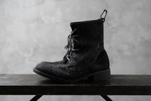 Load image into Gallery viewer, ierib exclusive LOGGER lace up boots / african elephant hand dyed (BLACK)