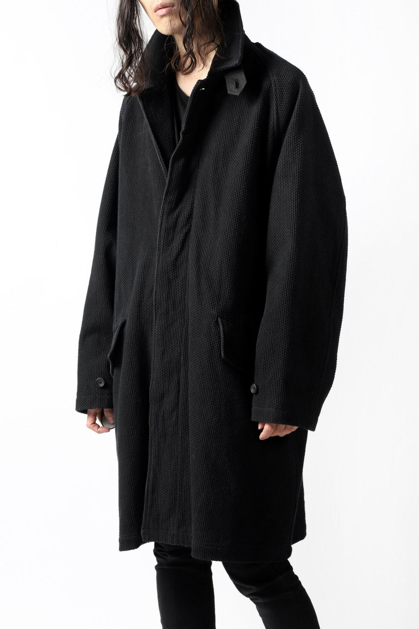 Load image into Gallery viewer, COLINA BALMACAAN COAT / SASHIKO (BLACK)