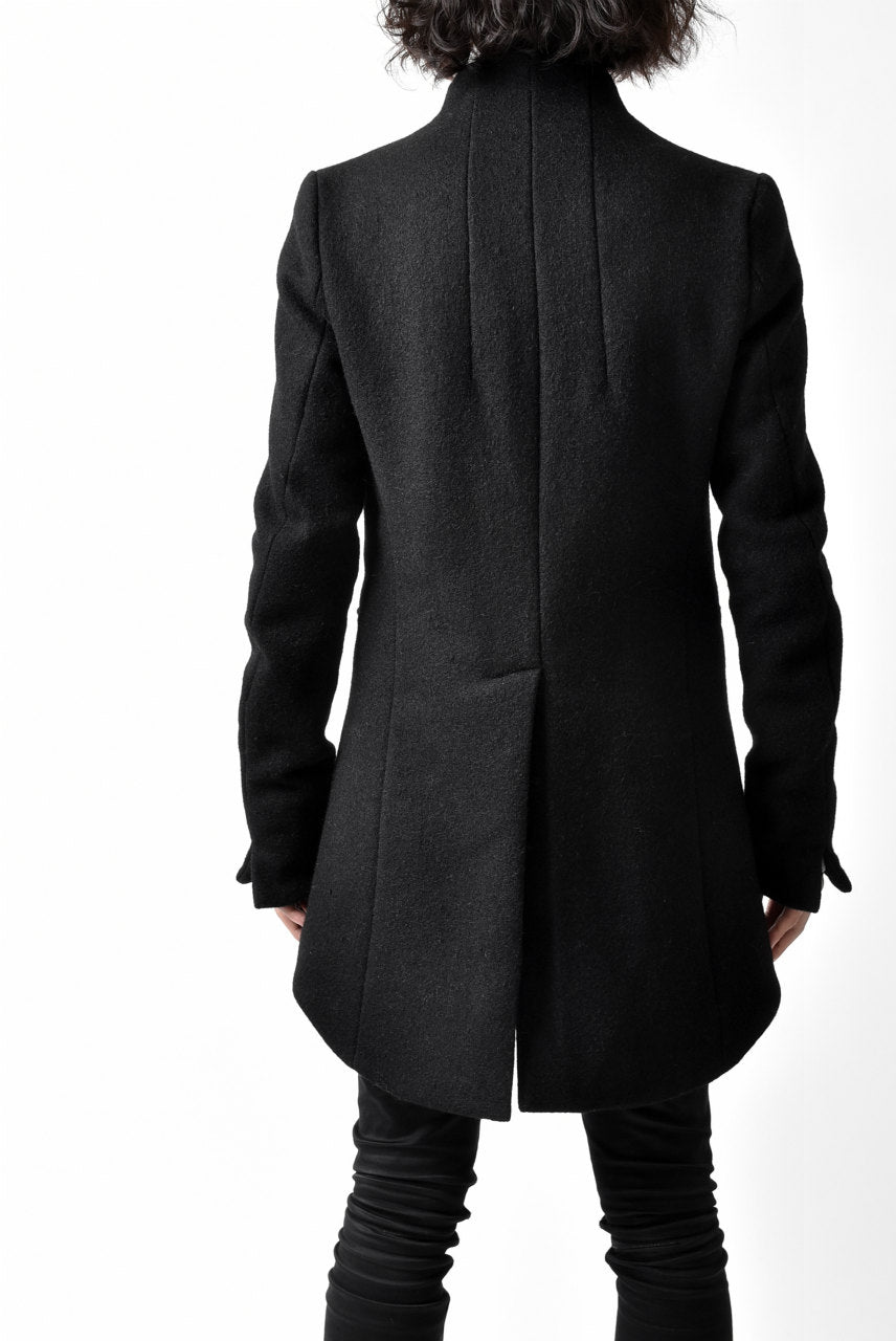 N/07 exclusive Padded Middle Coat / Wool Double-weave (DOUBLE BLACK)