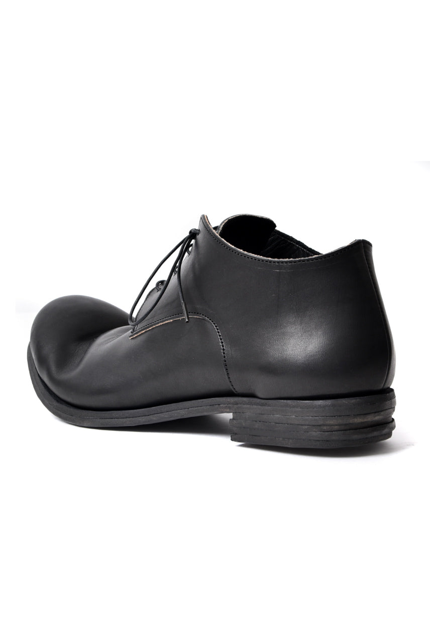 prtl x 4R4s exclusive derby shoes / Harness No Glaze Leather "No3-6" (BLACK)