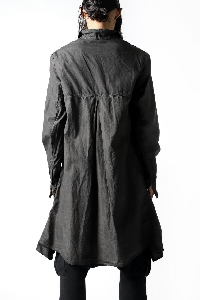 RUNDHOLZ DIP A LINE LONG SHIRT (CARBON DYED)