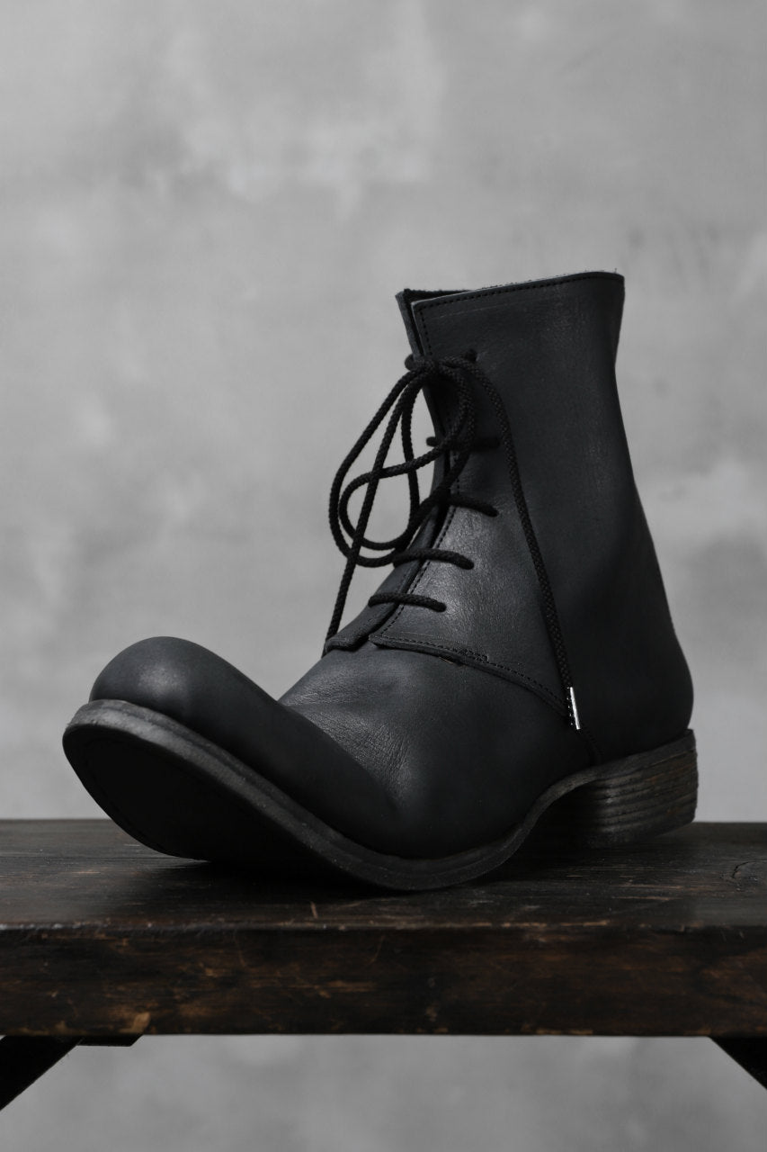 Portaille exclusive PL20 Laced Zip Boots (FILED STEER / BLACK)