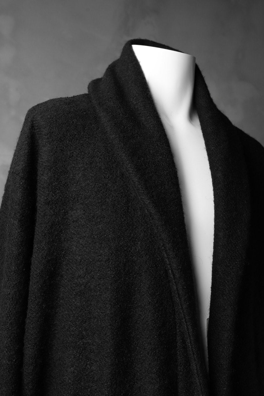 A.F ARTEFACT exclusive WARM GOWN COAT / COMPRESSED KNIT BOUCLE