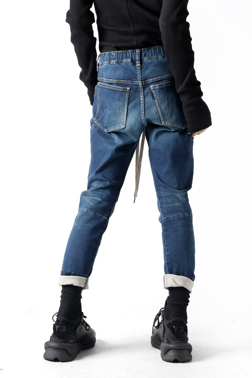 画像をギャラリービューアに読み込む, ATTACHMENT Easy Moto Pants / Satain High Power Stretch Denim (NAVY)