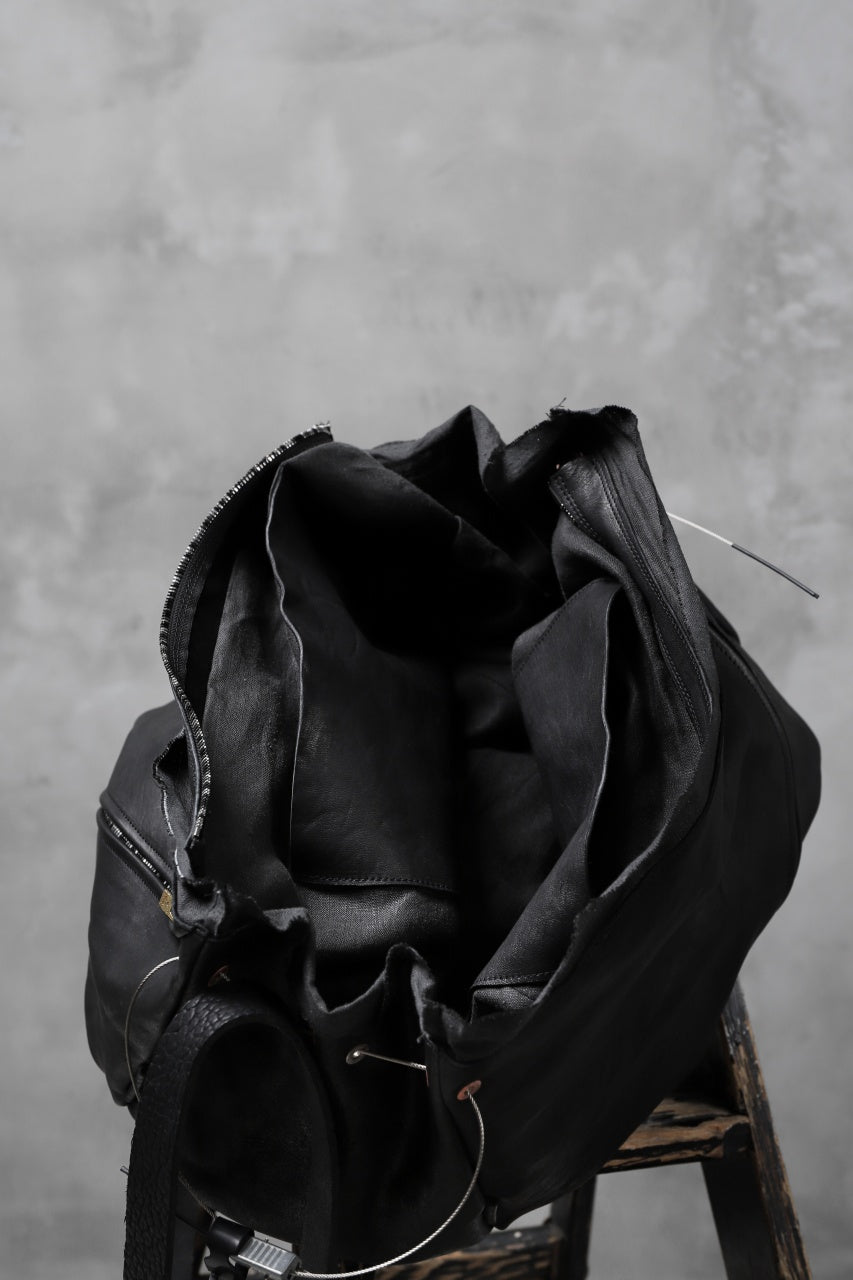 ierib x LOOM exclusive DR shoulder bag / oiled horse and bull (BLACK)