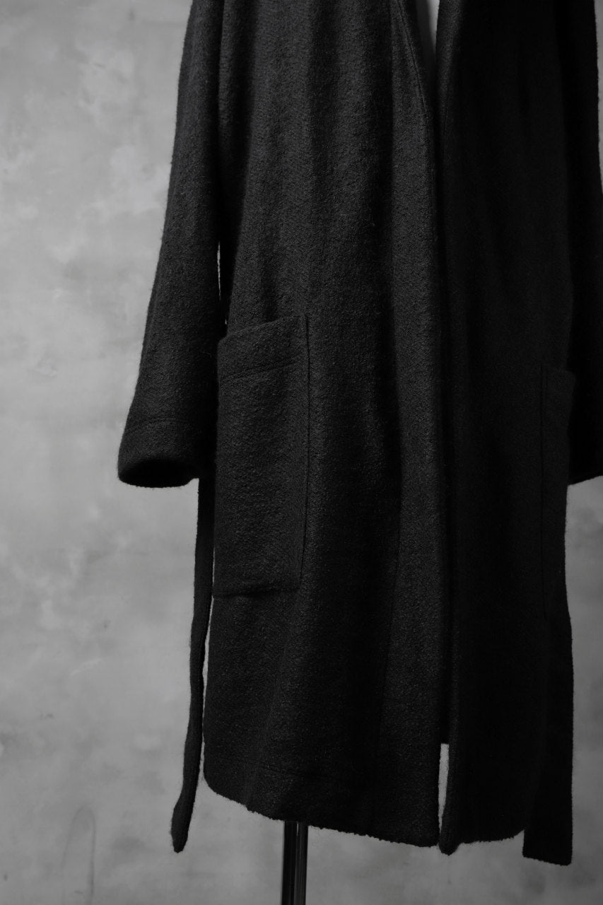 A.F ARTEFACT exclusive WARM GOWN COAT / COMPRESSED KNIT BOUCLE