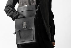 Load image into Gallery viewer, Portaille &quot;Atelier Made&quot; exclusive SHOULDER BAG / PUEBLO by Badalassi Carlo (BLACK)