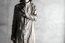 Load image into Gallery viewer, Aleksandr Manamis DARK SAND STRIPE LONG SHIRT