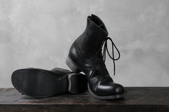 Load image into Gallery viewer, Portaille exclusive PL20 Laced Zip Boots (RUBBED COW TCG / BLACK)