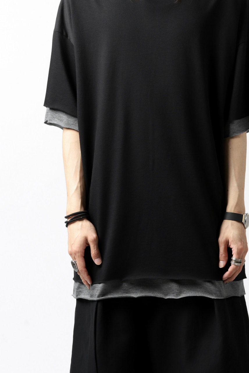 画像をギャラリービューアに読み込む, A.F ARTEFACT exclusive OVER SIZED LAYERED TEE (BLACK x GREY)