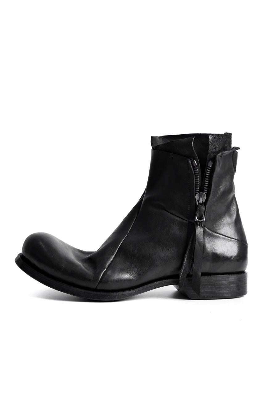 Load image into Gallery viewer, LEON EMANUEL BLANCK x Dimissianos &amp; Miller DISTORTION ANKLE BOOTS / GUIDI HORSE OILED (BLACK)