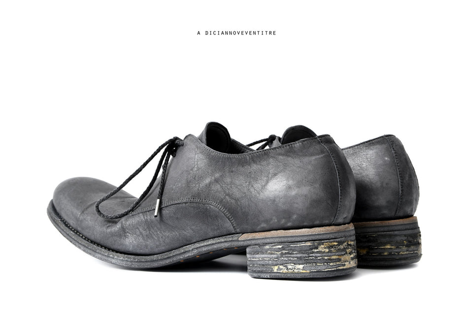 画像をギャラリービューアに読み込む, A DICIANNOVEVENTITRE A1923 DERBY SHOES SS6 / CANGURO OILED (GRIGIO)