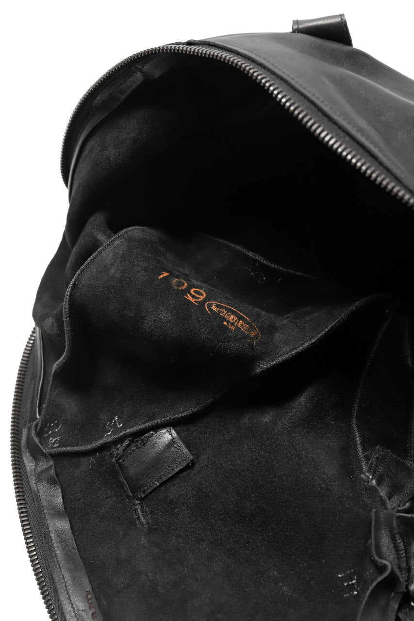 画像をギャラリービューアに読み込む, LEON EMANUEL BLANCK exclusive DISTORTION SMALL WEEKENDER BAG / GUIDI OILED HORSE LEATHER (BLACK)