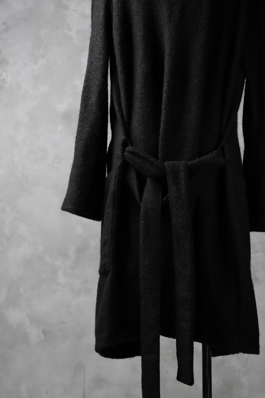 A.F ARTEFACT exclusive WARM GOWN COAT / COMPRESSED KNIT BOUCLE