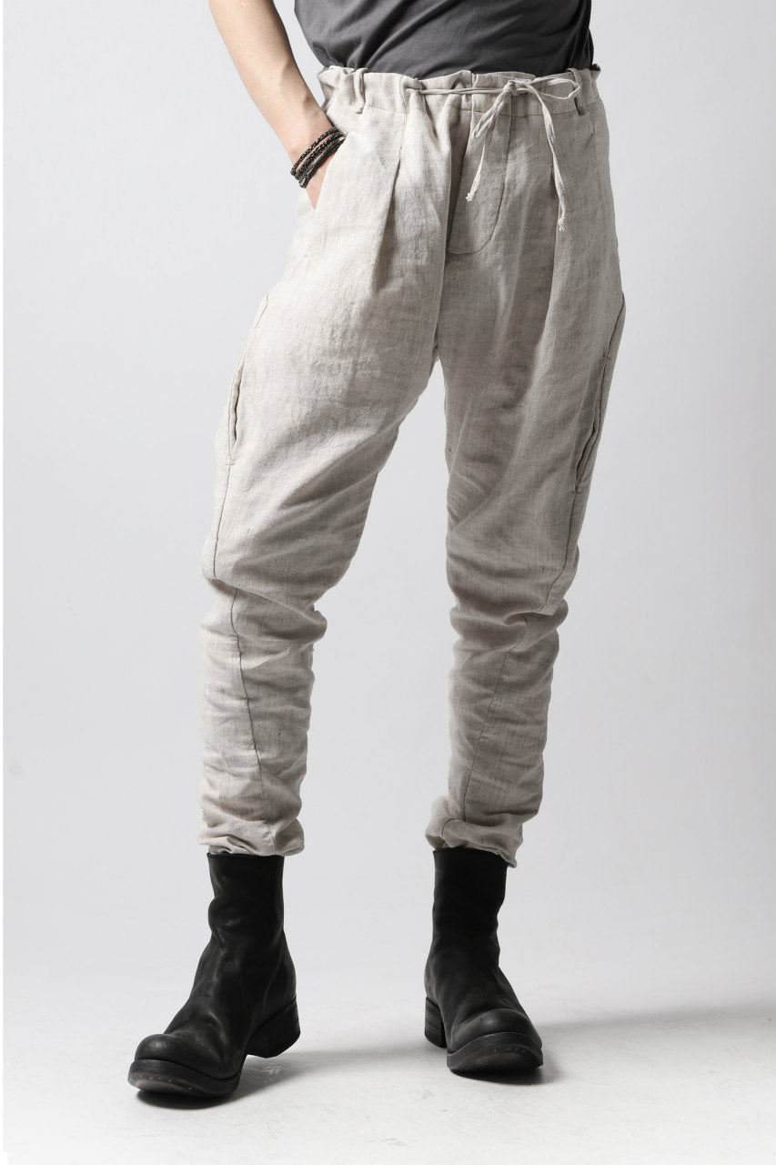 画像をギャラリービューアに読み込む, masnada PANTA BAGGY VAN 6POCKETS / CRUMPLED LINEN COTTON (CHALK)