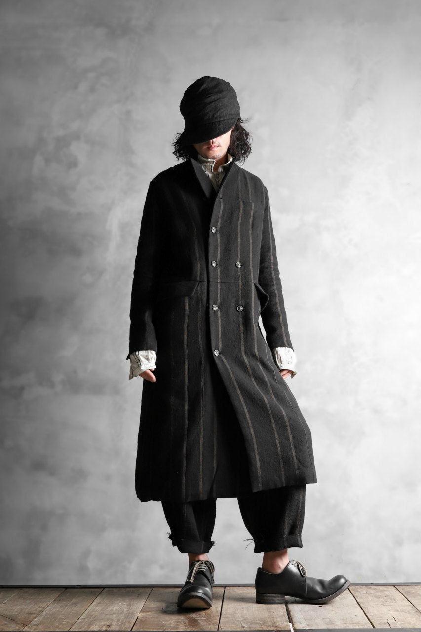 Aleksandr Manamis Double Breasted Stripe Coat