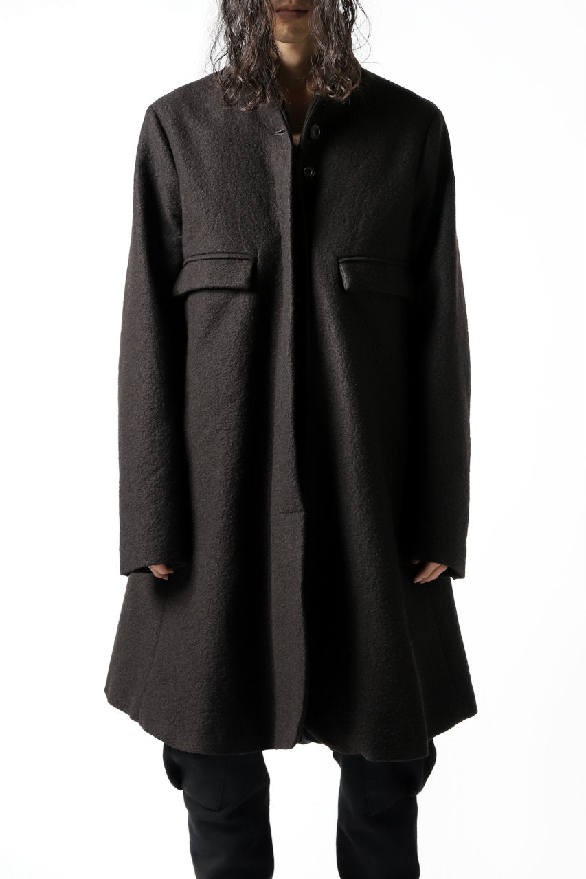 画像をギャラリービューアに読み込む, RUNDHOLZ A LINE CHESTERFIELD COAT / FULLING WOOL
