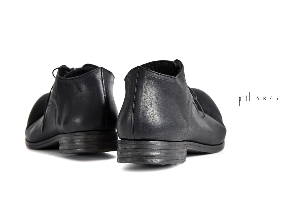画像をギャラリービューアに読み込む, prtl x 4R4s exclusive Derby Shoes / Yezo Deer &quot;No 3-3M&quot; (BLACK)