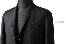 画像をギャラリービューアに読み込む, SOSNOVSKA WILD LINEN JACKET (BLACK)