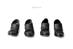Load image into Gallery viewer, prtl x 4R4s exclusive 2way slip-on / Aniline buffalo &quot;5-00M&quot; (BLACK)