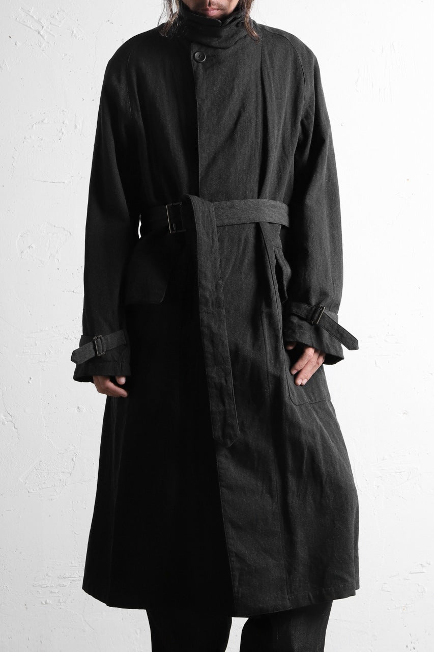 sus-sous motorcycle coat MK-2 / W64L36 Tricotine (CHARCOAL×NAVY 
