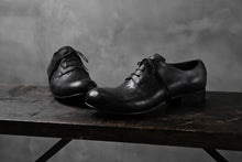 画像をギャラリービューアに読み込む, DIMISSIANOS &amp; MILLER derby whole-cut with extended tongue shoes / culatta leather (BLACK)