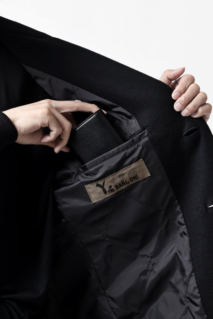 discord Yohji Yamamoto Tri Folded Compact Wallet / Smooth Cow Skin Leather (BLACK)