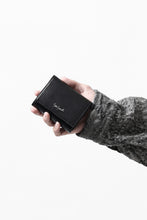 Load image into Gallery viewer, discord Yohji Yamamoto Tri Folded Compact Wallet / Smooth Cow Skin Leather (BLACK)