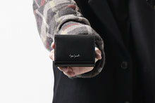 Load image into Gallery viewer, discord Yohji Yamamoto Tri Folded Compact Wallet / Smooth Cow Skin Leather (BLACK)