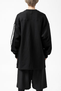 Load image into Gallery viewer, Y-3 Yohji Yamamoto 3 STRIPES LEFT SLEEVE SWEAT TOP / FRENCH TERRY (BLACK)