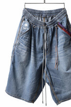 画像をギャラリービューアに読み込む, mastermind JAPAN LIGHT OZ SELVEDGE DENIM WORK SHORTS / SPECIAL WATER REPELLENT (INDIGO)