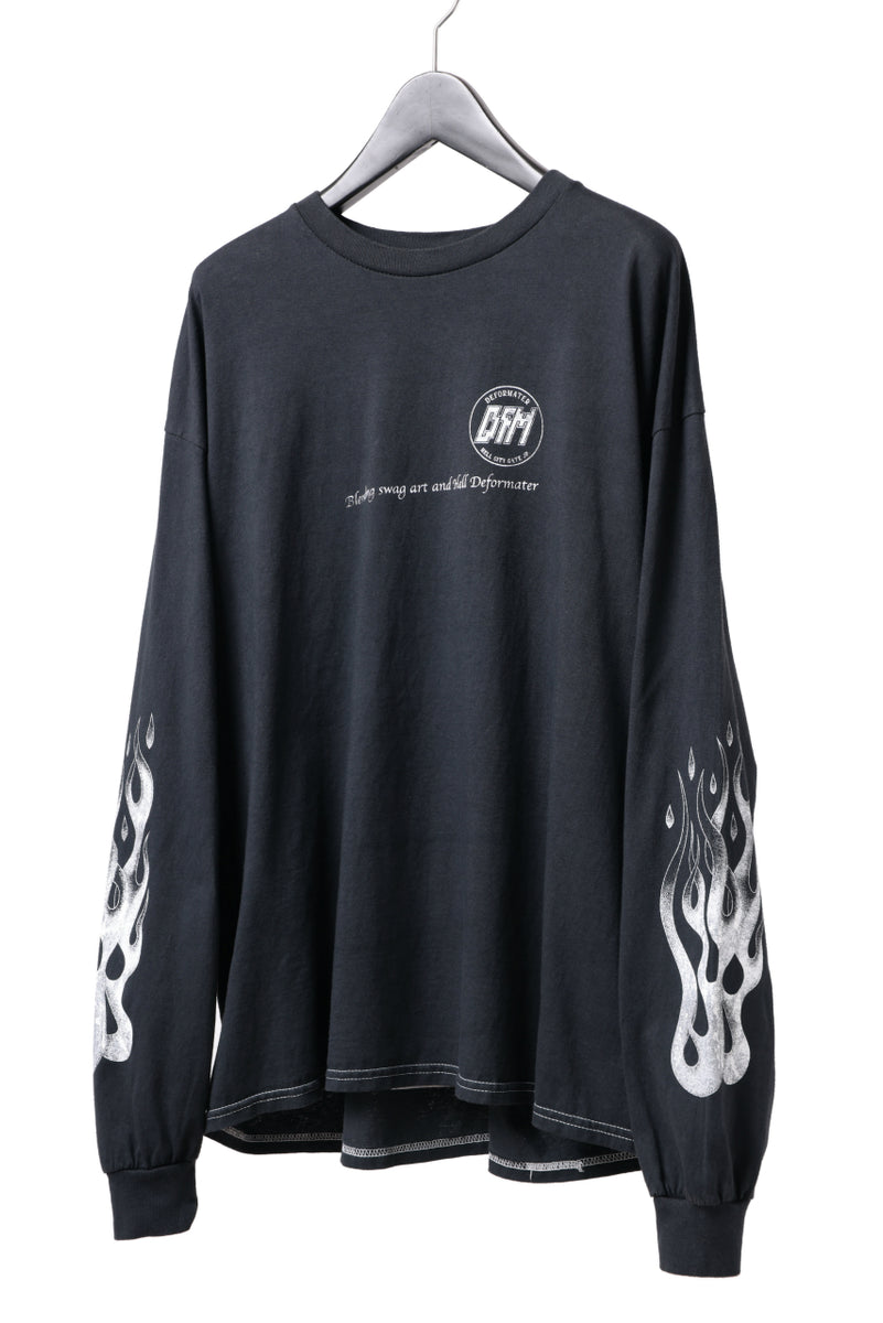 DEFORMATER.® DYEING LOOPWHEEL LS TOPS - HELL (VINTAGE BLACK)の商品ページ | ディ ...