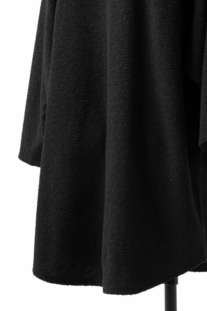 ISAMU KATAYAMA BACKLASH OVER FITTED CUT & SEWN / RANDOM PILE FABRIC (BLACK)