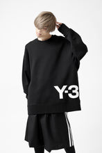 画像をギャラリービューアに読み込む, Y-3 Yohji Yamamoto BIG LOGO SWEAT TOP / FRENCH TERRY (BLACK)