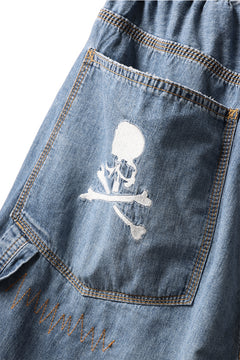 画像をギャラリービューアに読み込む, mastermind JAPAN LIGHT OZ SELVEDGE DENIM WORK SHORTS / SPECIAL WATER REPELLENT (INDIGO)