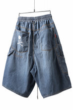 画像をギャラリービューアに読み込む, mastermind JAPAN LIGHT OZ SELVEDGE DENIM WORK SHORTS / SPECIAL WATER REPELLENT (INDIGO)