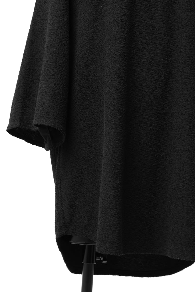 ISAMU KATAYAMA BACKLASH OVER FITTED CUT & SEWN / RANDOM PILE FABRIC (BLACK)