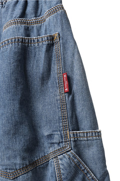 Load image into Gallery viewer, mastermind JAPAN WIDE TAPERED PANTS / 2WAY STRETCH DENIM (INDIGO)