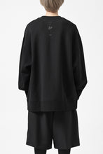 画像をギャラリービューアに読み込む, Y-3 Yohji Yamamoto BIG LOGO SWEAT TOP / FRENCH TERRY (BLACK)