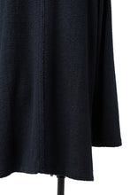 Load image into Gallery viewer, ISAMU KATAYAMA BACKLASH LONG SLEEVE CUT &amp; SEWN / RANDOM PILE FABRIC (NAVY)