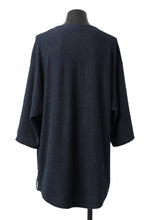 Load image into Gallery viewer, ISAMU KATAYAMA BACKLASH OVER FITTED CUT &amp; SEWN / RANDOM PILE FABRIC (NAVY)