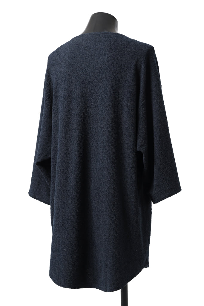 ISAMU KATAYAMA BACKLASH OVER FITTED CUT & SEWN / RANDOM PILE FABRIC (NAVY)