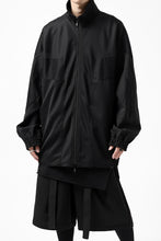 画像をギャラリービューアに読み込む, Y&#39;s....  PANELED ZIP BLOUSON / SUPER 120&#39;s DOESKIN (BLACK)