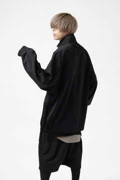 画像をギャラリービューアに読み込む, Y&#39;s....  PANELED ZIP BLOUSON / SUPER 120&#39;s DOESKIN (BLACK)